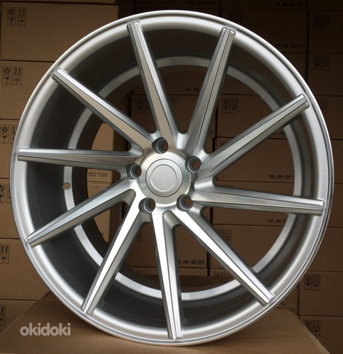 R17x8  5X112  ET  40  66.5  B1059  Machined Silver (MS)  For RACIN  (P1)  ((Rigt side) Style Vossen)