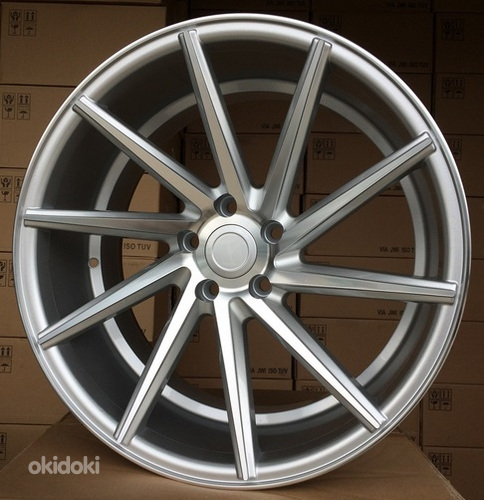 R19x8.5  5X112  ET  35  66.5  B1059  Polished Silver+Powder Coating (MSPC)  For RACIN  (P)  (Right side)