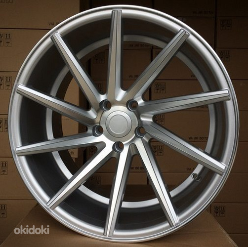 R20x8  5X108  ET  40  67.1  B1058  Polished Silver+Powder Coating (MSPC)  For RACIN  (K4)  (Left side)
