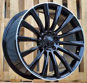 R19x9  5X112  ET  45  66.6  B1048  (IND0236/1241)  Black+Polished Lip (BLPL)  For MER  (P1+K7+P2)  (Rear+Front) (1 foto / 1)