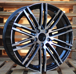 R19x8.5  5X112  ET  21  66.5  B1026  Black Polished (MB)  For PORCH  (P+Z4)  (Rear+Front) (1 foto / 1)