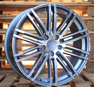R19x9.5  5X112  ET  26  66.5  B1026  Grey Polished+Powder Coating (MGPC)  For PORCH  (P+K4)  (Rear+Front) (1 foto / 1)