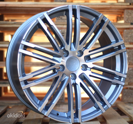 R19x8.5  5X112  ET  21  66.5  B1026  Grey Polished+Powder Coating (MGPC)  For PORCH  (P+K4)  (Rear+Front)