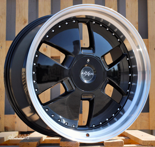 R20x11  5X112  ET  32  66.6  AT674  (LU1831)  Black+Polished Lip (BLPL)  For MER  (K3)  (MONOBLOCK Style Rear+Front)
