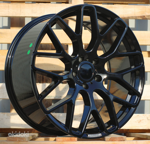 R20x8.5  5X112  ET  35  66.5  AT967  (IN0186)  Black (BL)  For MER  (Z5)  (BRABUS Style Rear+Front)
