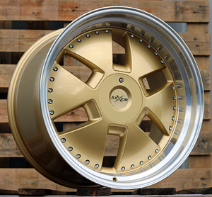 R20x9  5X112  ET  30  66.6  AT674  (LU1831)  Gold+Polished (YP)  For MER  (K3)  (MONOBLOCK Style Rear+Front) (1 foto / 1)