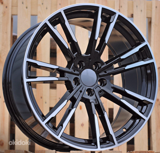 R19x8.5  5X120  ET  30  72.6  A7065  (BY1356)  Black Polished (MB)  For BMW  (Z1)  (Rear+Front)
