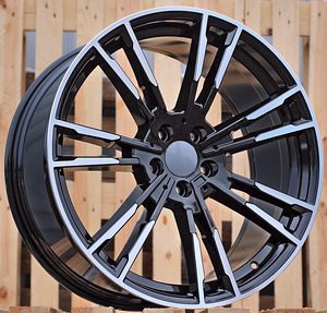R20x8  5X112  ET  30  66.6  A7065  (BY1356)  Black Polished (MB)  For BMW  (P+Z2)  (Rear+Front) (1 foto / 1)