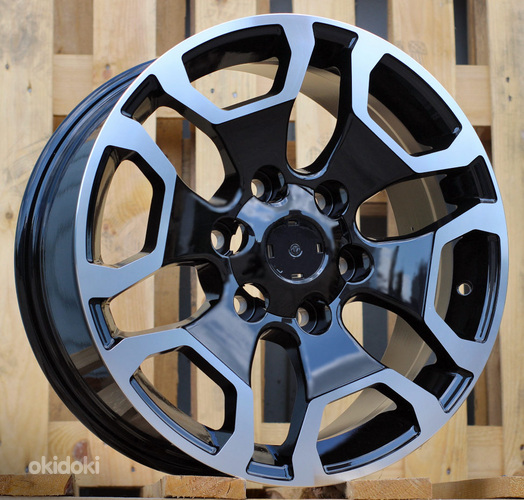 R17x7.5  6X139.7  ET  25  106.1  A6216  (BYD1841)  Black Polished (MB)  For TOYOT  (Z1)  (4x4)