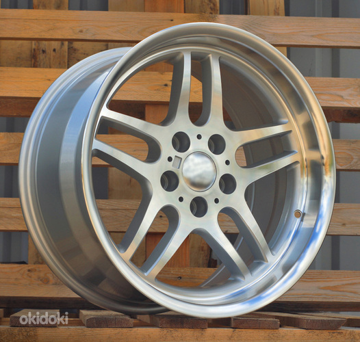 R19x8.5  5X120  ET  15  74.1  A5913  (JT141)  Silver+Polished Lip (SP)  For BMW  (A)  (Rear+Front)