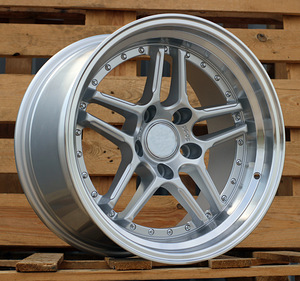 R17x9.5  5X120  ET  25  72.6  A5863  Silver+Polished Lip (SP)  For BMW  (P)  (Rear+Front) (1 foto / 1)