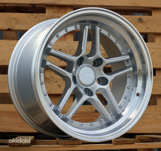 R17x9.5  5X120  ET  25  72.6  A5863  Silver+Polished Lip (SP)  For BMW  (P)  (Rear+Front)