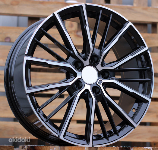 R18x8  5X120  ET  45  72.6  A5824  Black Polished (MB)  For BMW  (P)