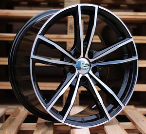 R18x9  5X112  ET  40  66.6  A5588  Black Polished+Powder Coating (MBPC)  For BMW  (K7)  (Rear+Front) (1 foto / 1)