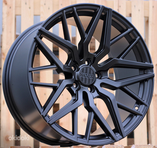 R20x8.5  5X112  ET  25  66.5  A5478  (HX035)  Black Half Matt (BLHM)  For HAXER  (P)  (Rear+Front NEW CAP)
