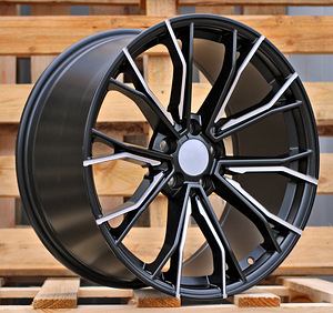 R19x9.5  5X112  ET  38  66.56  A5385  (XFE290)  Black Half Matt (BLHM)  For BMW  (P2)  (Rear+Front) (1 foto / 1)