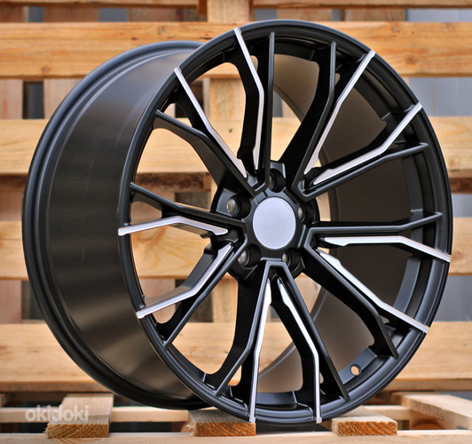 R19x9.5  5X112  ET  38  66.56  A5385  (XFE290)  Black Half Matt (BLHM)  For BMW  (P2)  (Rear+Front)