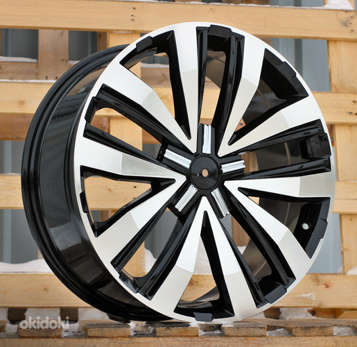 R17x7.5  5X120  ET  50  65.1  A5377  Black Polished (MB)  For VW  (P)