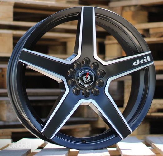 R18x8  10X105/114  ET  35  67.1  A5274  Black Polished Half Matt (MBHM)  For RACIN  (K7)  ((AKC 85 Eur))
