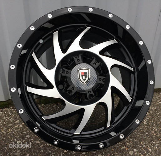 R15x8  5X139.7  ET  0  110.1  A5322  Black Polished (MB)  For 4X4  (P)