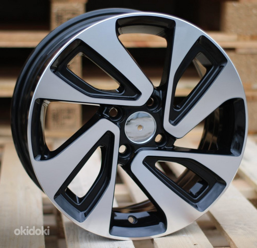 R15x6  4X100  ET  45  54.1  A422  Black Polished (MB)  For KIA  (P)
