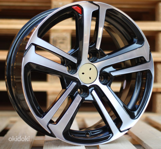 R15x6.5  4X108  ET  25  65.1  A5017  (BK5447)  Black Polished (MB)  For CITRO  (L2+R)