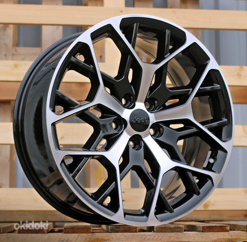 R21x9  5X127  ET  50  71.5  A1458  Black Polished (MB)  For JEEP  (P)