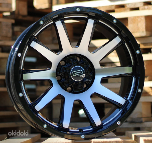 R17x9  6X139.7  ET  0  110.1  A1302  Black Polished (MB)  For 4X4  (P2)