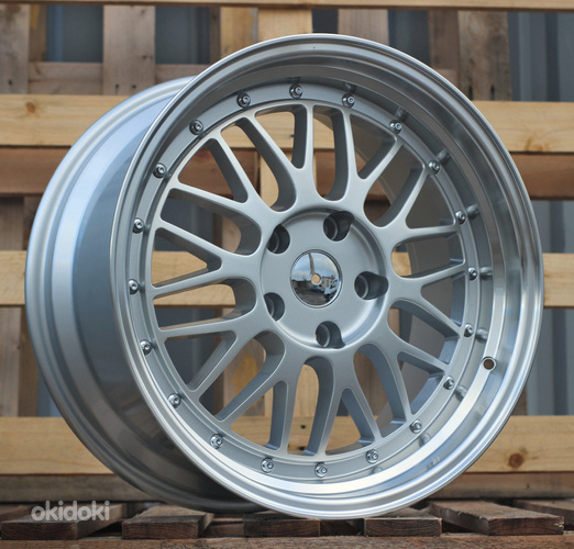 R17x7.5  5X120  ET  34  72.6  A1025  Silver+Polished Lip (SP)  For RACIN  (P)  (BBS Style Rear+Front)