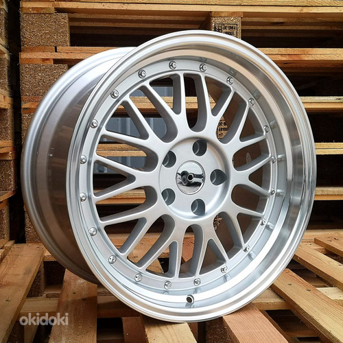 R18x8  5X120  ET  20  74.1  A1025  Silver Shining (SS)  For RACIN  (P)  (Rear+Front Style BBS)