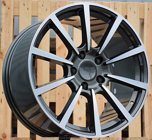 R20x9.5  5X130  ET  45  71.5  1067  Grey Polished+Powder Coating (MGPC)  For PORCH  (K7)  (Rear+Front) (1 foto / 1)