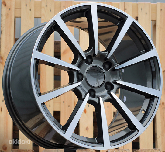 R20x9.5  5X130  ET  45  71.5  1067  Grey Polished+Powder Coating (MGPC)  For PORCH  (K7)  (Rear+Front)