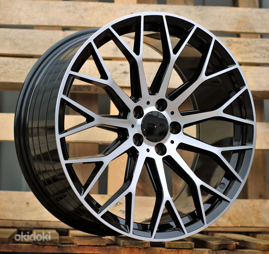 R20x8.5  5X112  ET  40  66.6  YS1180  (FBX151)  Black Polished (MB)  For MER  (K3)  (HYBRID FORGED Front+Rear)