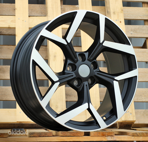 R18x8  5X108  ET  47.5  63.4  YF5729  Black Polished Half Matt (MBHM)  For FORD  (Z5)  (HYBRID FORGED)