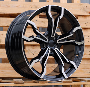 R21x9.5  5X112  ET  43  66.6  YF5596  Black Polished (MB)  For BMW  (P2)  (X3 HYBRID FORGED Front+Rear) (1 foto / 1)