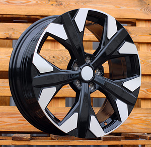 R19x7.5  5X114.3  ET  51  67.1  YF5699  Black Polished (MB)  For KIA  (P1)  (HYBRID FORGED) (1 foto / 1)
