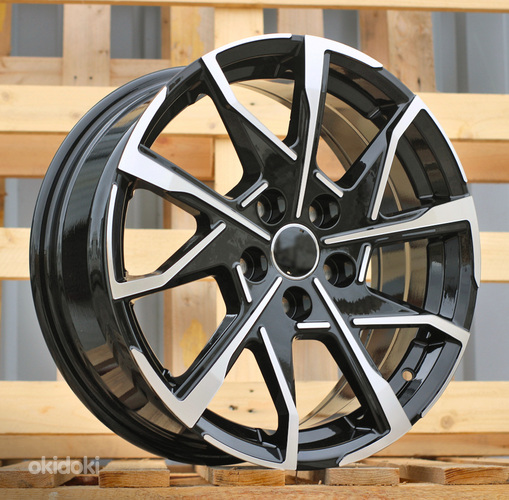 R17x7  5X114.3  ET  38  60.1  YF1159  (A5911)  Black Polished (MB)  For TOYOT  (P)