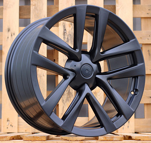 R21x9.5  5X120  ET  40  64.1  YF5591  Black Half Matt (BLHM)  For TESLA  (Z6)  (HYBRID FORGED (Model S)(Rear+Front)) (1 foto / 1)