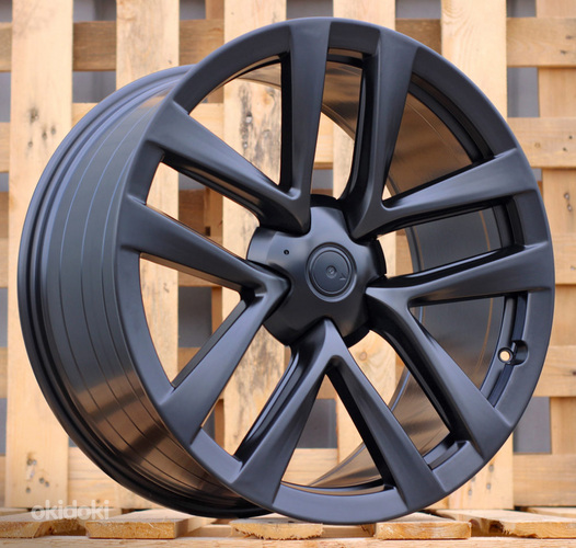 R21x9.5  5X120  ET  40  64.1  YF5591  Black Half Matt (BLHM)  For TESLA  (Z6)  (HYBRID FORGED (Model S)(Rear+Front))