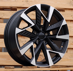 R18x8  5X112  ET  40  57.1  YF0443  Black Polished Half Matt (MBHM)  For CUPRA  (P1)  (HYBRID FORGED) (1 foto / 1)