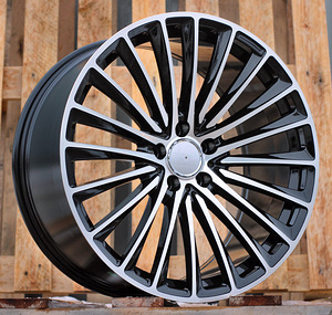 R20x8.5  5X112  ET  40  66.6  Y5909B  Black Polished (MB)  For MER  (K4)  (Rear+Front) (1 foto / 1)