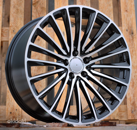 R20x9.5  5X112  ET  35.5  66.6  Y5909B  (FBX149)  Black Polished (MB)  For MER  (Z6)  (HYBRID FORGED Front+Rear)