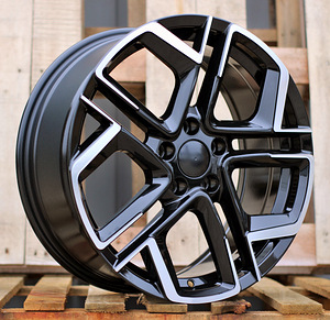 R19x8.5  5X112  ET  38  57.1  Y1243  (YF5667)  Black Polished (MB)  For VW  (M)  (HYBRID FORGED) (1 foto / 1)