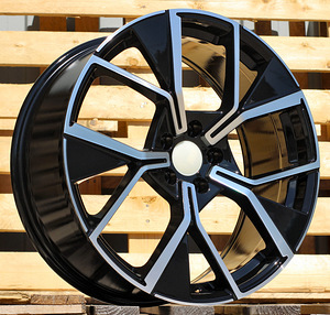 R20x8.5  5X112  ET  38  57.1  Y1196  Black Polished (MB)  For VW  (K2+P)  (New Tiguan) (1 foto / 1)