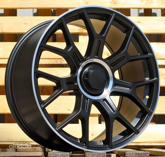 R18x8  5X112  ET  38  66.6  Y1188  (FBX184)  Black Half Matt+Polished Lip (BLHMPL)  For MER  (Z5)  (HYBRID FORGED)