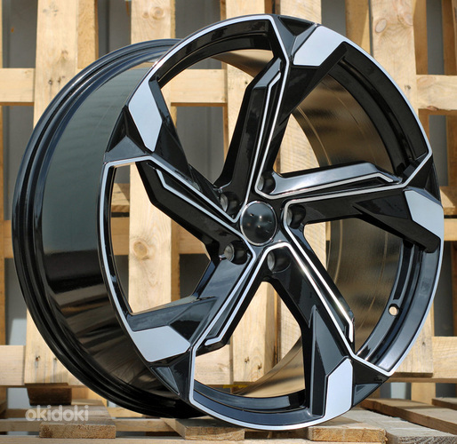 R21x9  5X112  ET  36  66.5  Y1201  (FBX150)  Black Polished (MB)  For AUD  (K8)  (HYBRID FORGED)