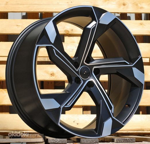 R22x9.5  5X112  ET  36  66.5  Y1201  (IN5633)  Black Polished Half Matt (MBHM)  For AUD  (Z5)  (Q8 E-tron)