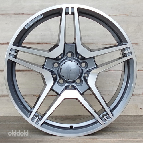 R18 MB AMG 5x112 D1331 Gray polished erilaiad 18x9.5 ja 18x8.5