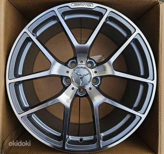 R19 MB 5×112 AMG 12229 Gray polished erilaiad 19×9.5 ja 19×8.5