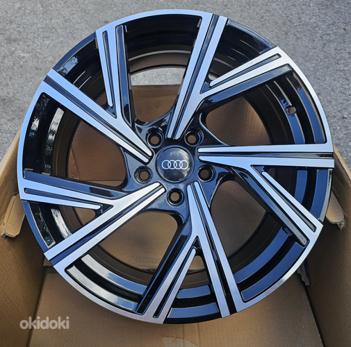 R18 AUDI VW SEAT SKODA AMZ 5548 Black polished with powder coating 18x8 5x112